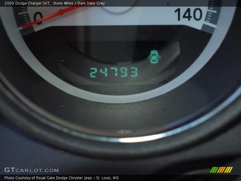 Stone White / Dark Slate Gray 2009 Dodge Charger SXT