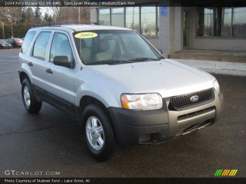 Satin Silver Metallic / Medium/Dark Flint 2004 Ford Escape XLS V6 4WD