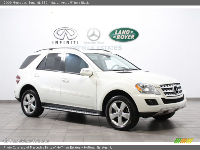 Arctic White / Black 2009 Mercedes-Benz ML 350 4Matic
