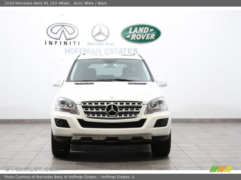 Arctic White / Black 2009 Mercedes-Benz ML 350 4Matic