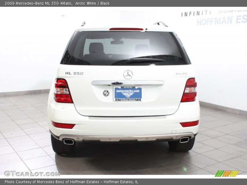 Arctic White / Black 2009 Mercedes-Benz ML 350 4Matic