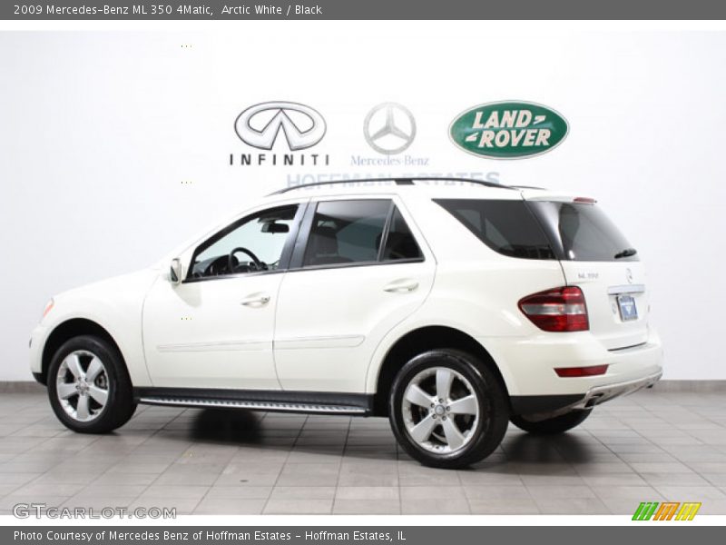 Arctic White / Black 2009 Mercedes-Benz ML 350 4Matic