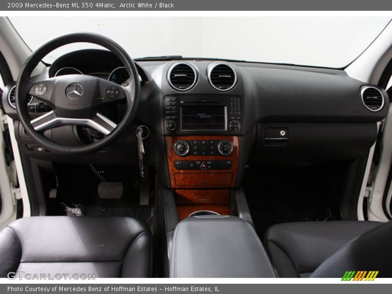 Arctic White / Black 2009 Mercedes-Benz ML 350 4Matic