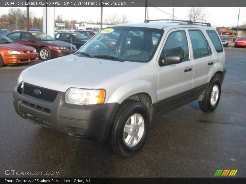 Satin Silver Metallic / Medium/Dark Flint 2004 Ford Escape XLS V6 4WD