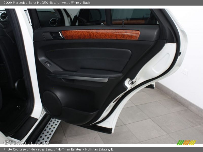 Arctic White / Black 2009 Mercedes-Benz ML 350 4Matic