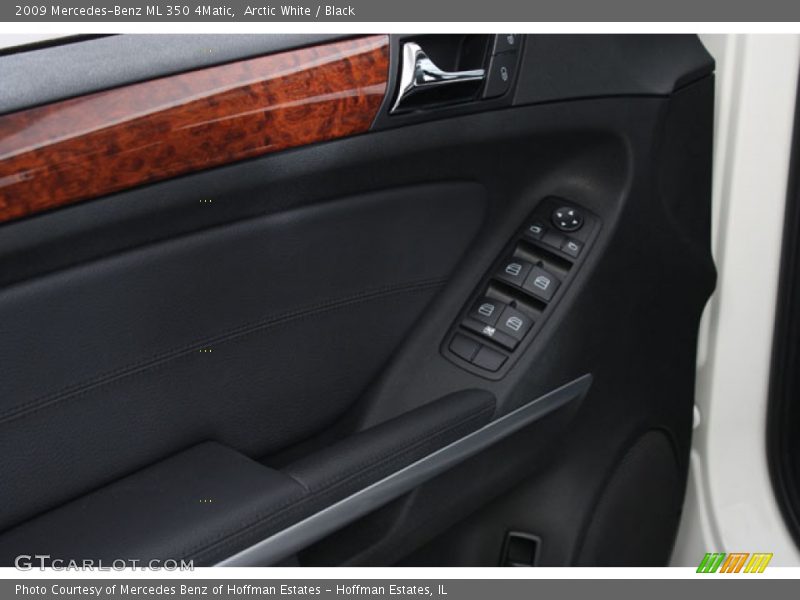 Arctic White / Black 2009 Mercedes-Benz ML 350 4Matic