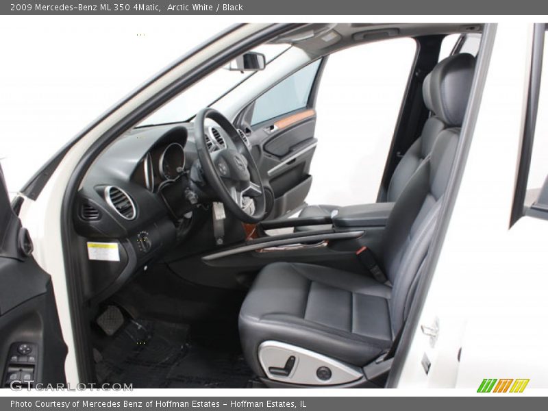 Arctic White / Black 2009 Mercedes-Benz ML 350 4Matic