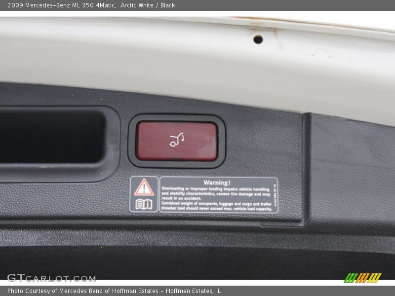 Arctic White / Black 2009 Mercedes-Benz ML 350 4Matic