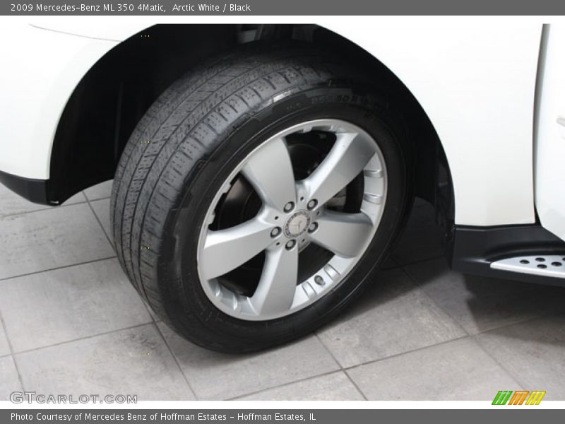 Arctic White / Black 2009 Mercedes-Benz ML 350 4Matic