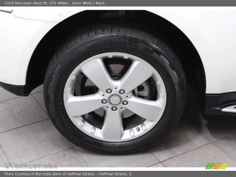Arctic White / Black 2009 Mercedes-Benz ML 350 4Matic