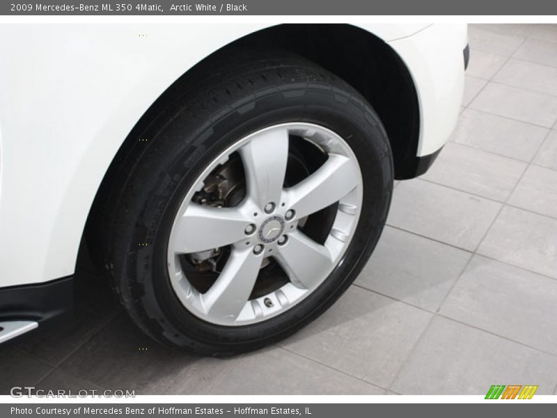 Arctic White / Black 2009 Mercedes-Benz ML 350 4Matic