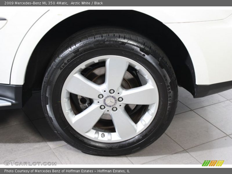 Arctic White / Black 2009 Mercedes-Benz ML 350 4Matic