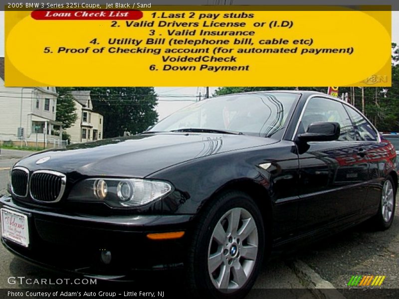 Jet Black / Sand 2005 BMW 3 Series 325i Coupe