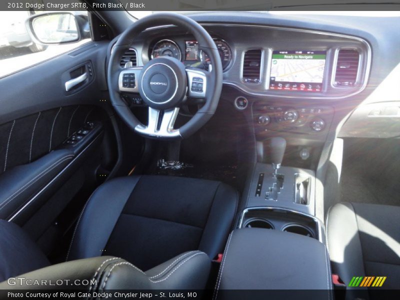 Pitch Black / Black 2012 Dodge Charger SRT8