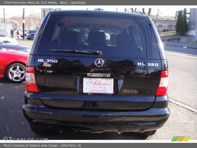Black / Java Beige 2004 Mercedes-Benz ML 350 4Matic