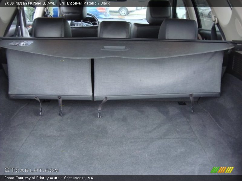 Brilliant Silver Metallic / Black 2009 Nissan Murano LE AWD