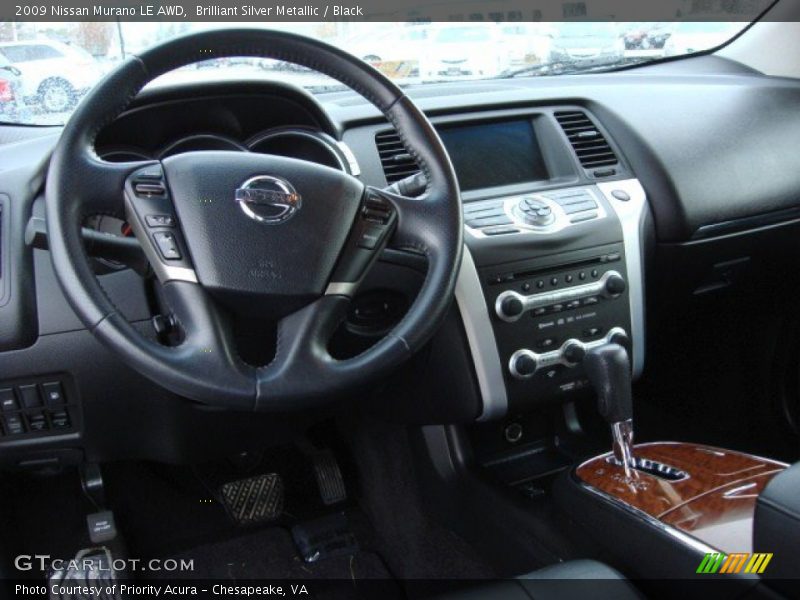 Brilliant Silver Metallic / Black 2009 Nissan Murano LE AWD