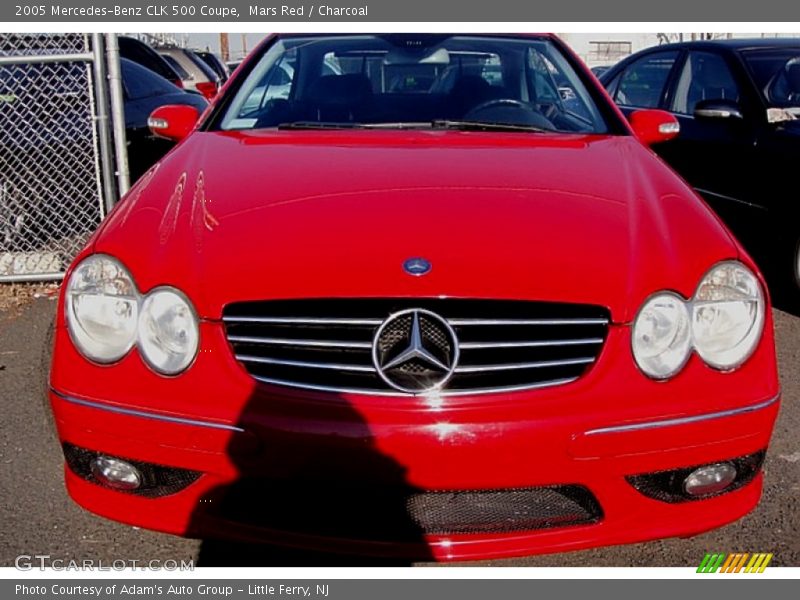 Mars Red / Charcoal 2005 Mercedes-Benz CLK 500 Coupe