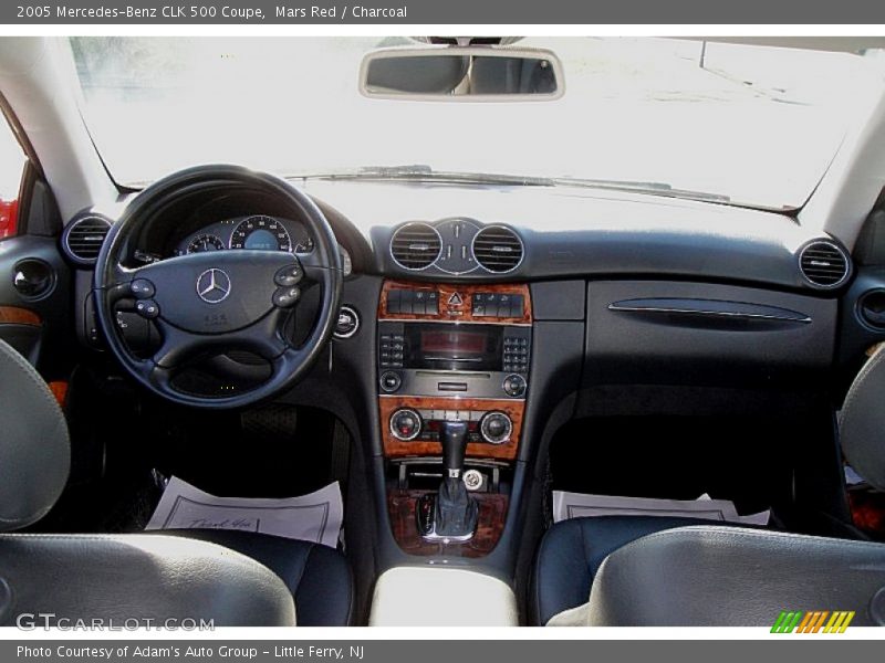 Mars Red / Charcoal 2005 Mercedes-Benz CLK 500 Coupe