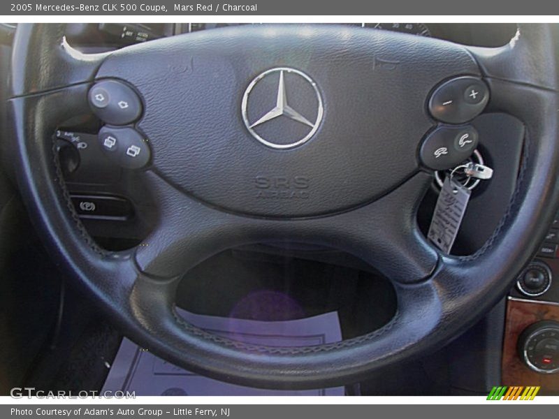 Mars Red / Charcoal 2005 Mercedes-Benz CLK 500 Coupe