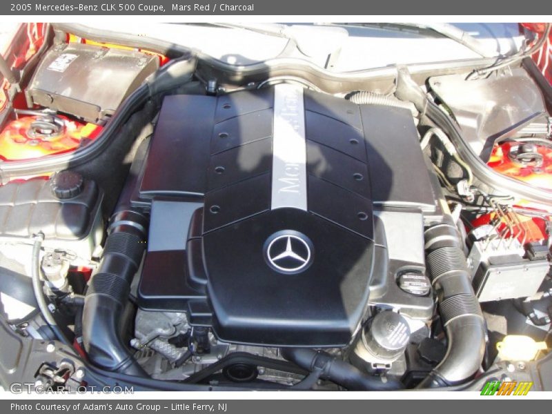 Mars Red / Charcoal 2005 Mercedes-Benz CLK 500 Coupe