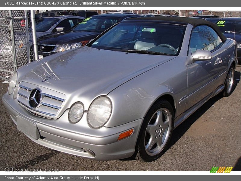 Brilliant Silver Metallic / Ash/Dark Ash 2001 Mercedes-Benz CLK 430 Cabriolet