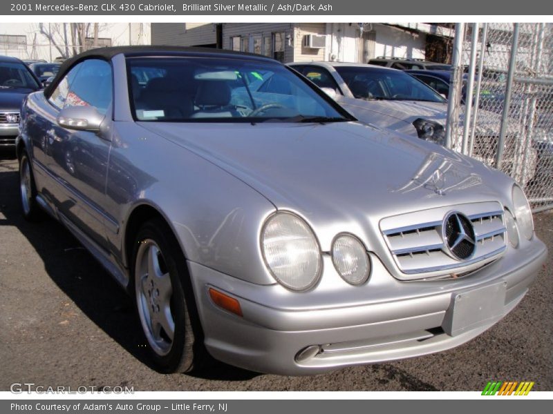 Brilliant Silver Metallic / Ash/Dark Ash 2001 Mercedes-Benz CLK 430 Cabriolet