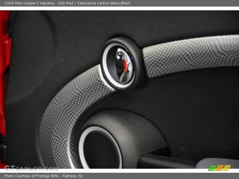 Chili Red / Checkered Carbon Black/Black 2009 Mini Cooper S Hardtop