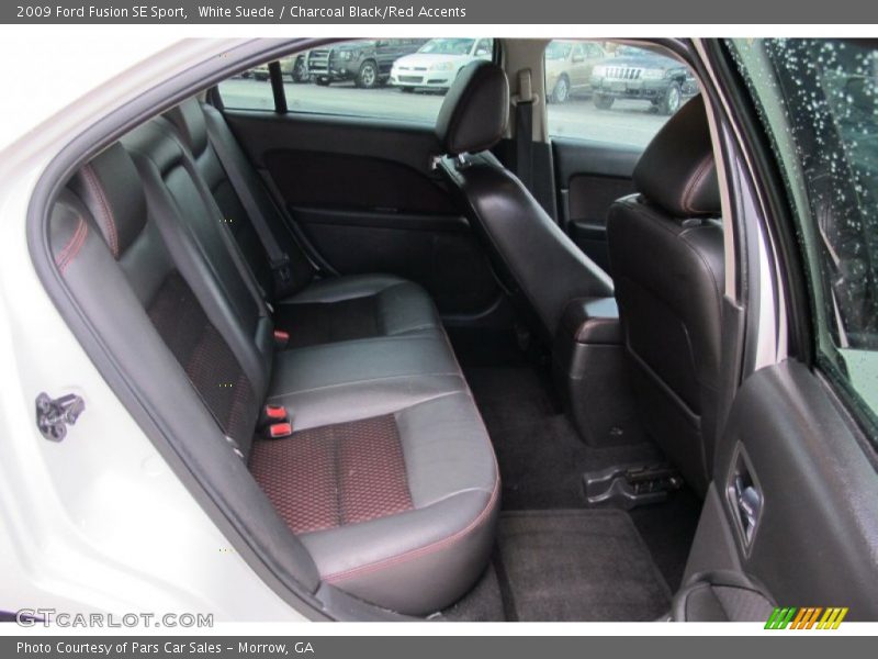  2009 Fusion SE Sport Charcoal Black/Red Accents Interior
