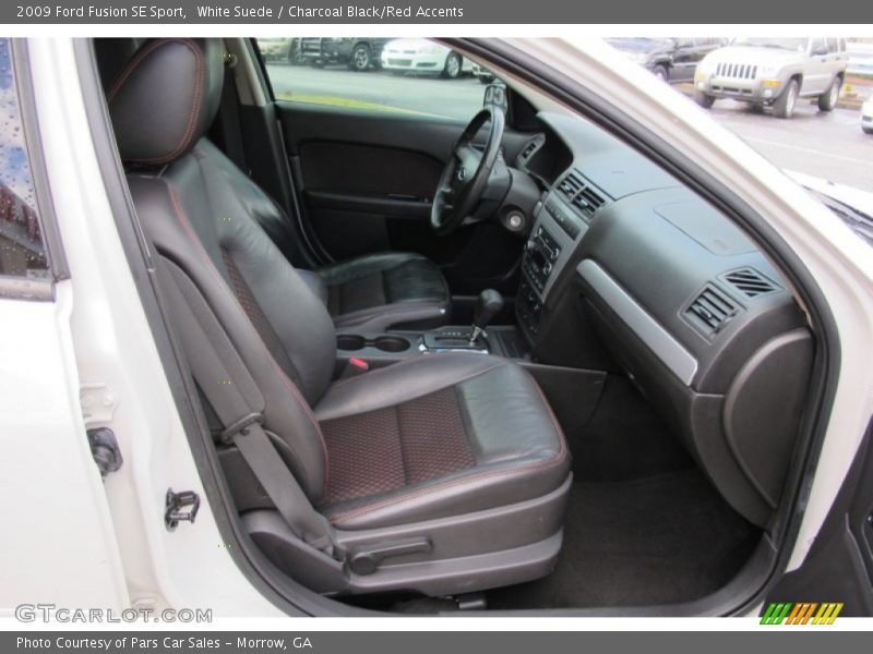  2009 Fusion SE Sport Charcoal Black/Red Accents Interior