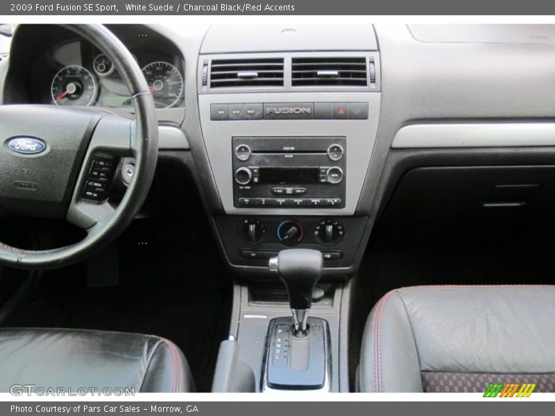 White Suede / Charcoal Black/Red Accents 2009 Ford Fusion SE Sport