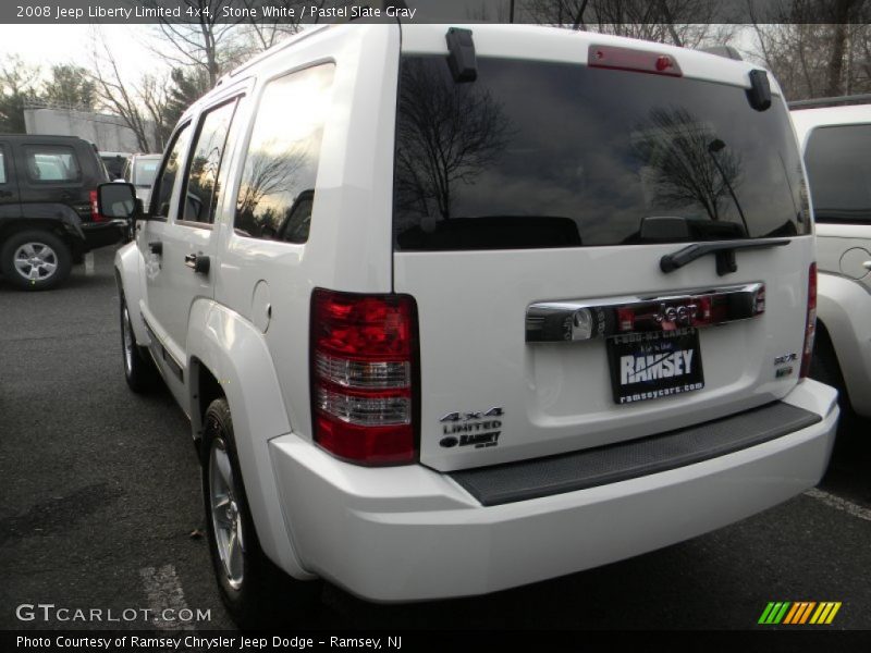 Stone White / Pastel Slate Gray 2008 Jeep Liberty Limited 4x4