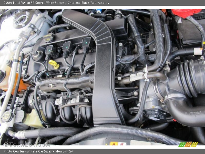 White Suede / Charcoal Black/Red Accents 2009 Ford Fusion SE Sport