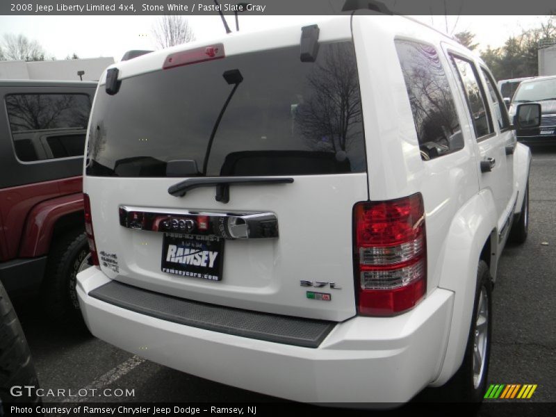 Stone White / Pastel Slate Gray 2008 Jeep Liberty Limited 4x4