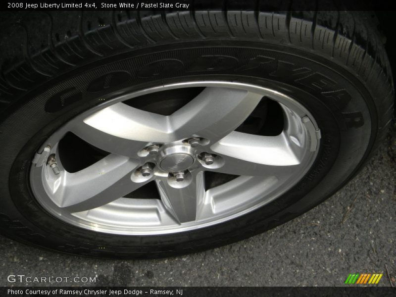 Stone White / Pastel Slate Gray 2008 Jeep Liberty Limited 4x4