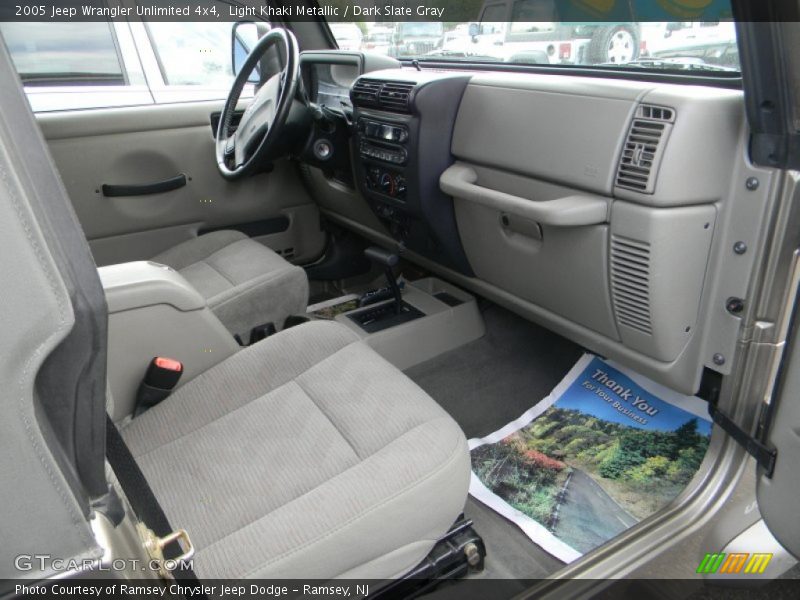 Light Khaki Metallic / Dark Slate Gray 2005 Jeep Wrangler Unlimited 4x4