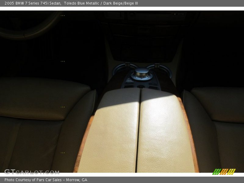 Toledo Blue Metallic / Dark Beige/Beige III 2005 BMW 7 Series 745i Sedan