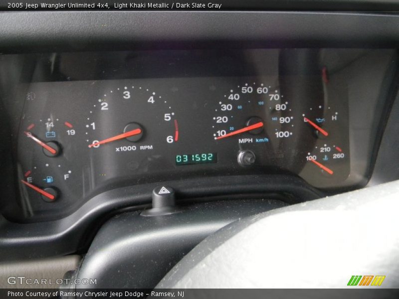 Light Khaki Metallic / Dark Slate Gray 2005 Jeep Wrangler Unlimited 4x4
