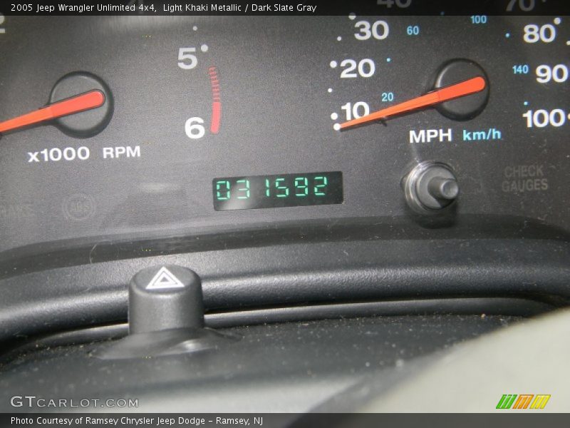 Light Khaki Metallic / Dark Slate Gray 2005 Jeep Wrangler Unlimited 4x4
