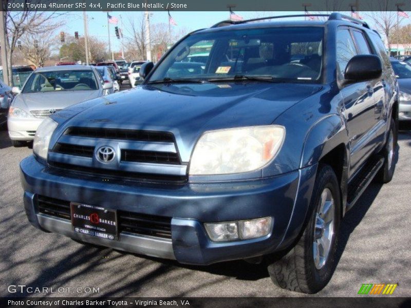 Pacific Blue Metallic / Stone 2004 Toyota 4Runner SR5 4x4