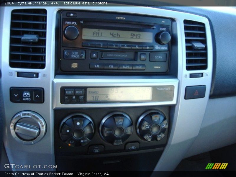 Pacific Blue Metallic / Stone 2004 Toyota 4Runner SR5 4x4
