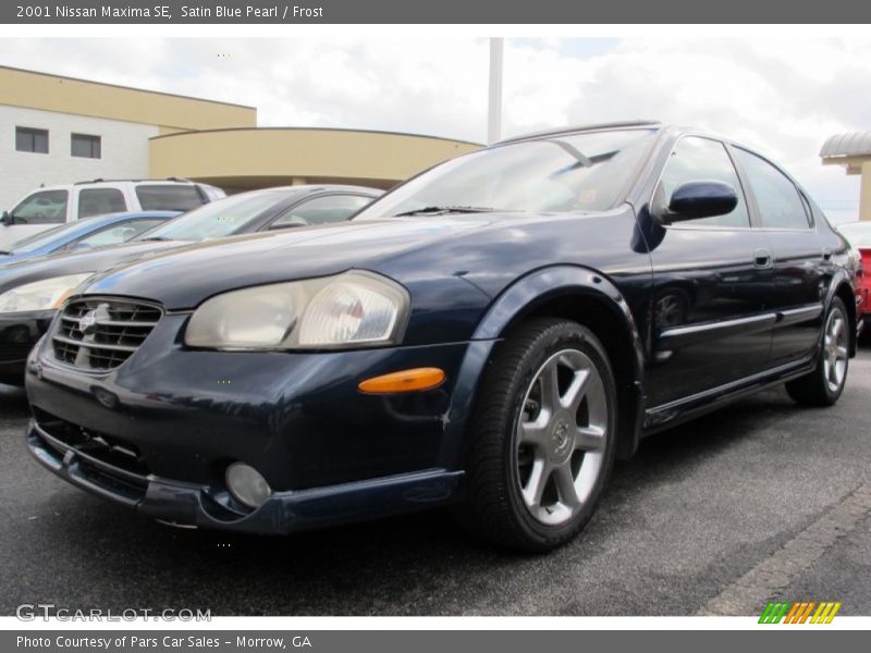 Satin Blue Pearl / Frost 2001 Nissan Maxima SE
