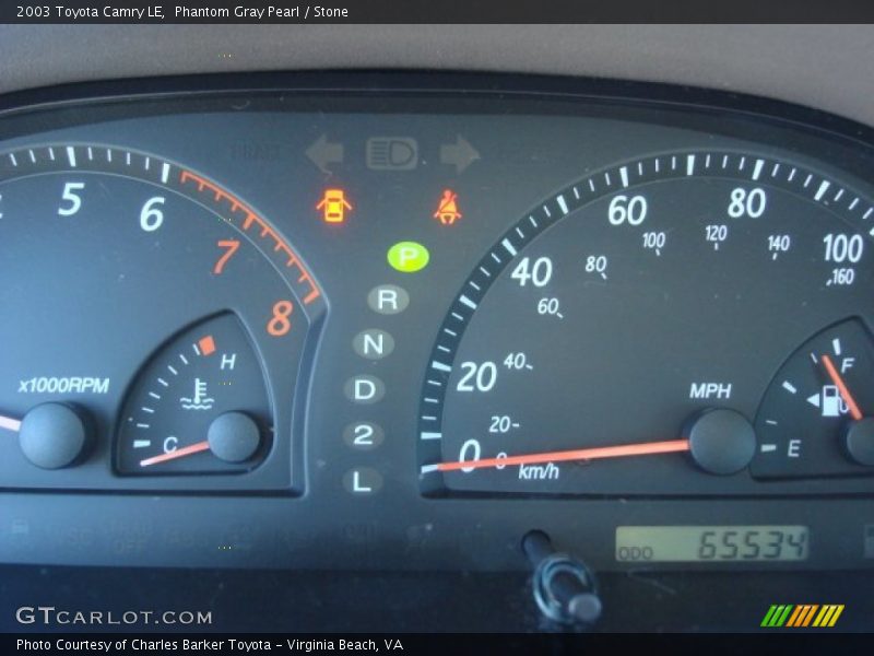 Phantom Gray Pearl / Stone 2003 Toyota Camry LE
