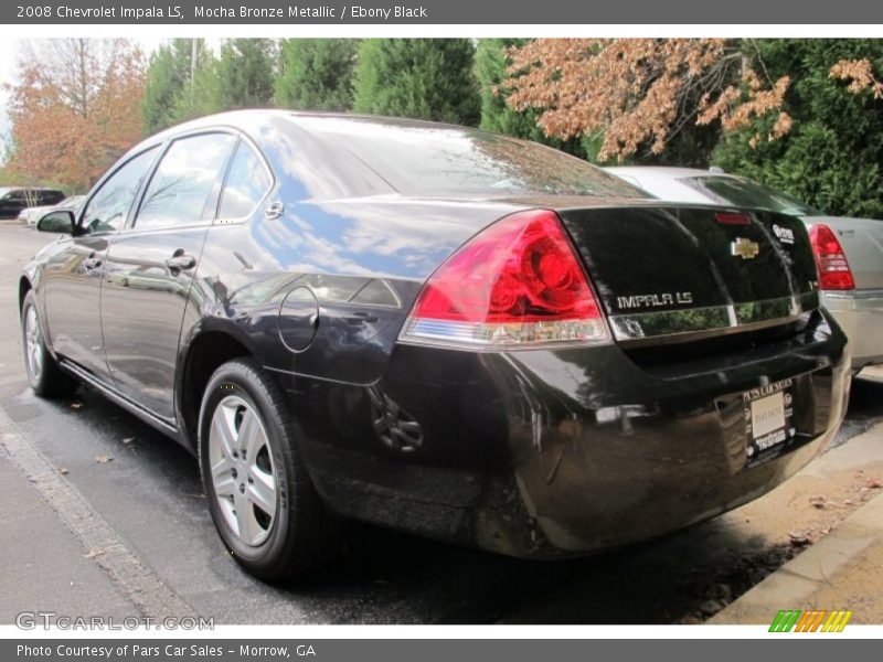 Mocha Bronze Metallic / Ebony Black 2008 Chevrolet Impala LS