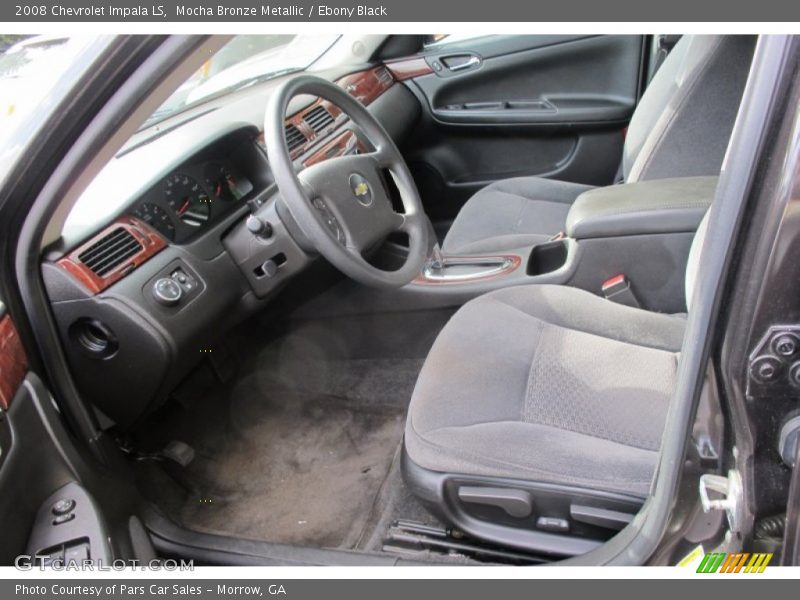 Mocha Bronze Metallic / Ebony Black 2008 Chevrolet Impala LS