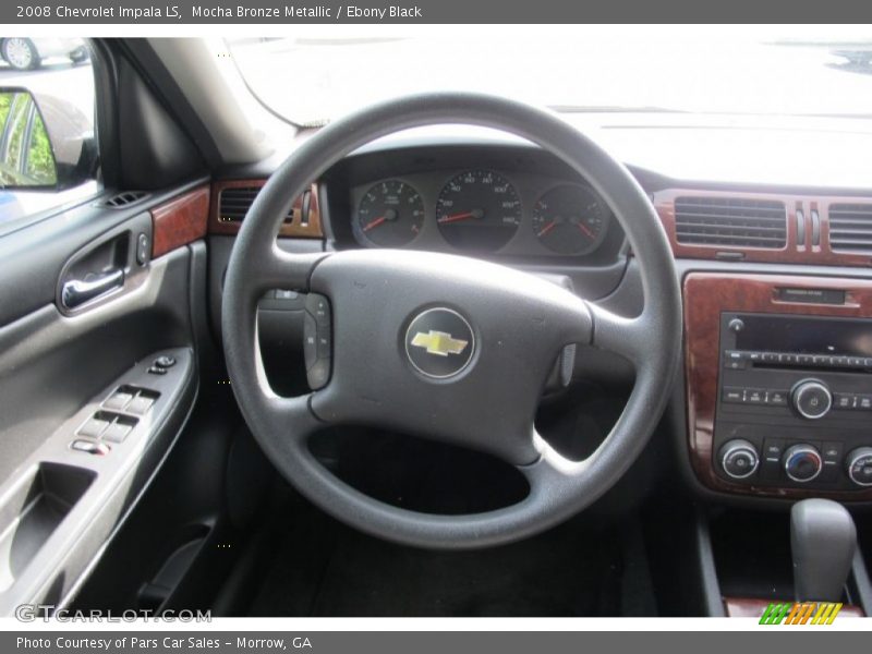 Mocha Bronze Metallic / Ebony Black 2008 Chevrolet Impala LS