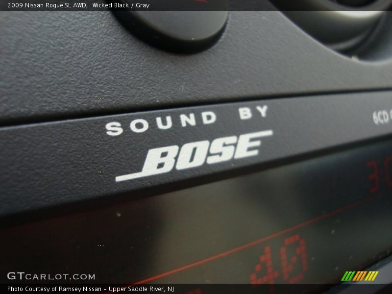 Wicked Black / Gray 2009 Nissan Rogue SL AWD
