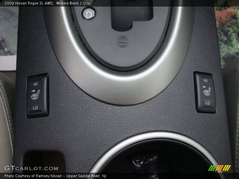 Wicked Black / Gray 2009 Nissan Rogue SL AWD
