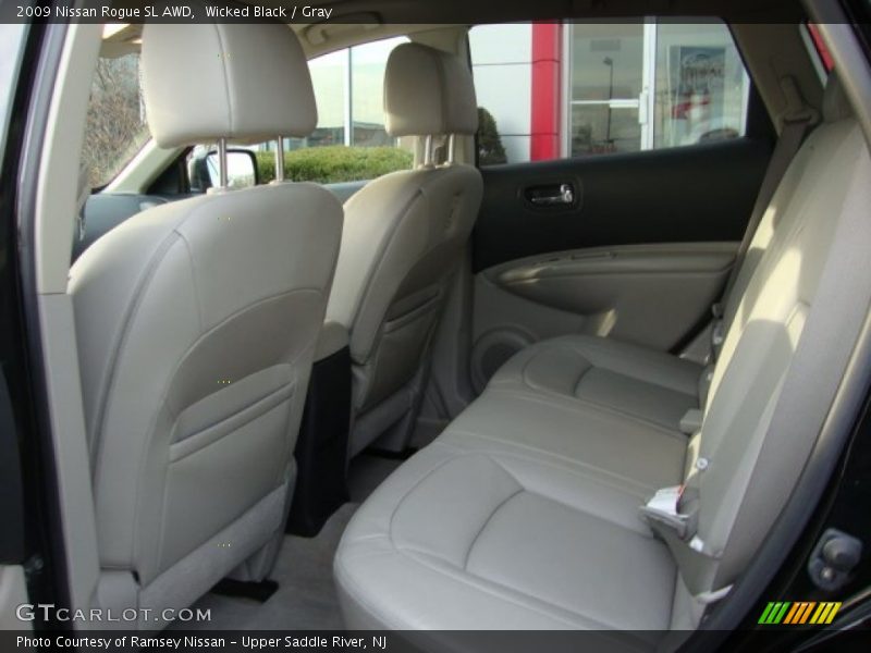 Wicked Black / Gray 2009 Nissan Rogue SL AWD