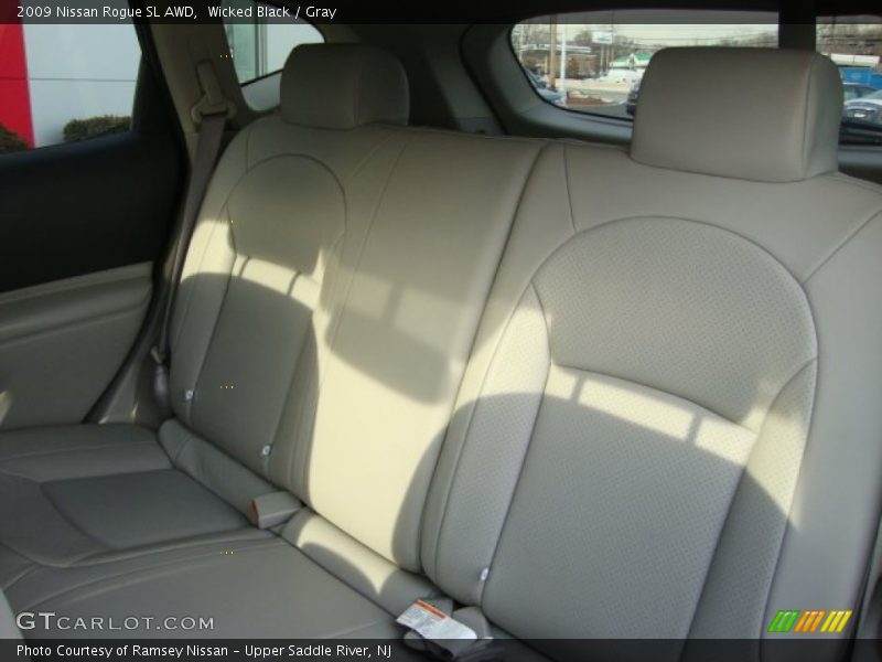 Wicked Black / Gray 2009 Nissan Rogue SL AWD